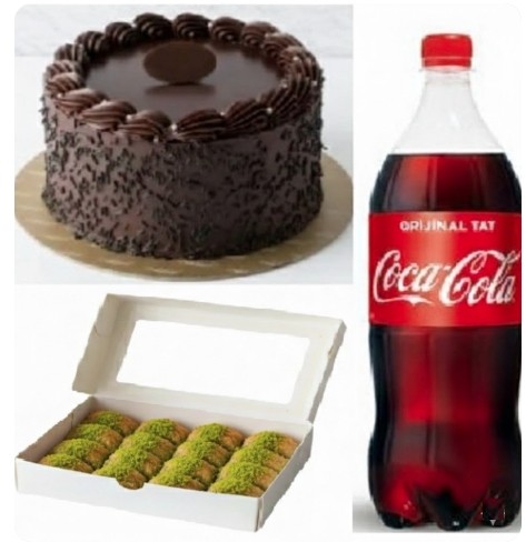 Avantajlı Fırsat Menüsü - 4-6 Kişilik Yaş Pasta + Fıstıklı Baklava