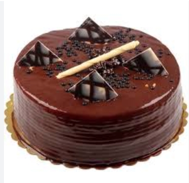 Gurme Çikolatalı Sade Yuvarlak Pasta 2-3 Kişilik